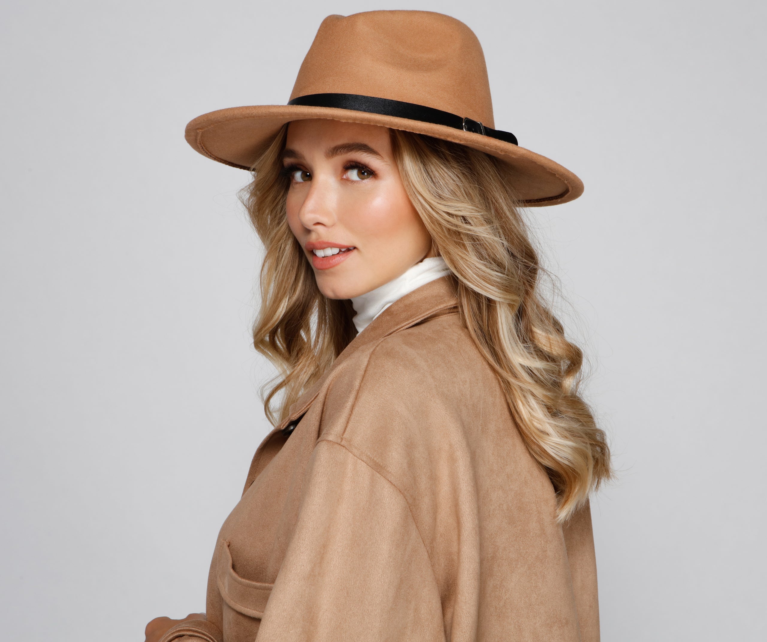 Basic Mood Faux Wool Panama Hat - Image 2