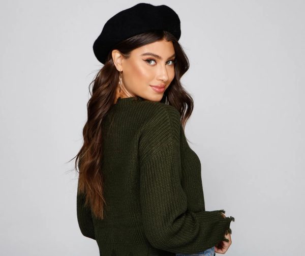 Endless Chic Faux Wool Beret - Image 2
