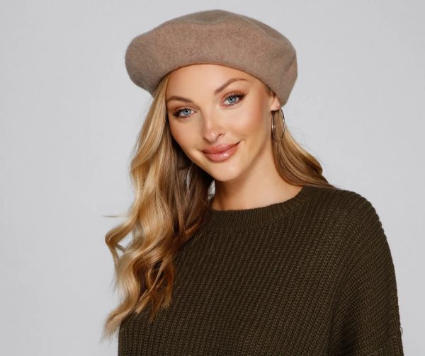 Endless Chic Faux Wool Beret - Image 3