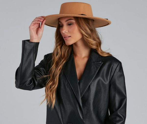 Lasso Of Style Faux Wool Boater Hat - Image 4
