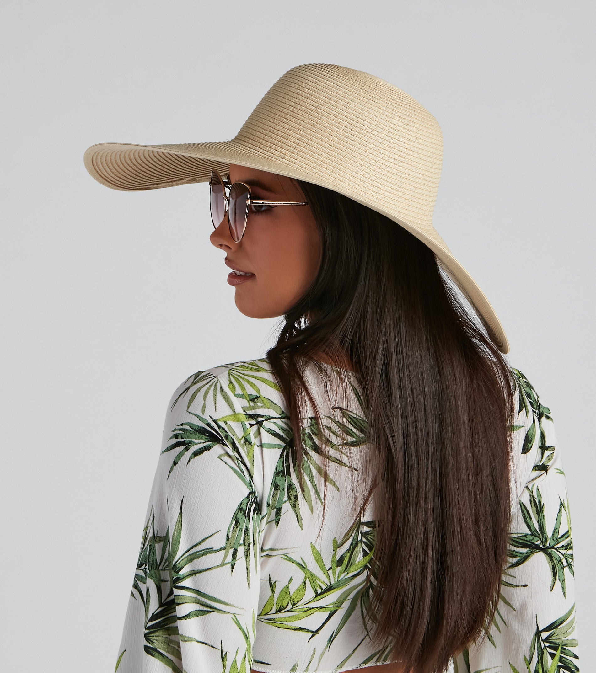 In The Shade Straw Floppy Hat - Image 10