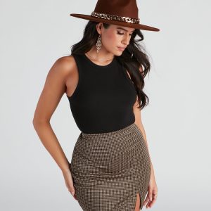 Western Girl Chain Band Panama Hat