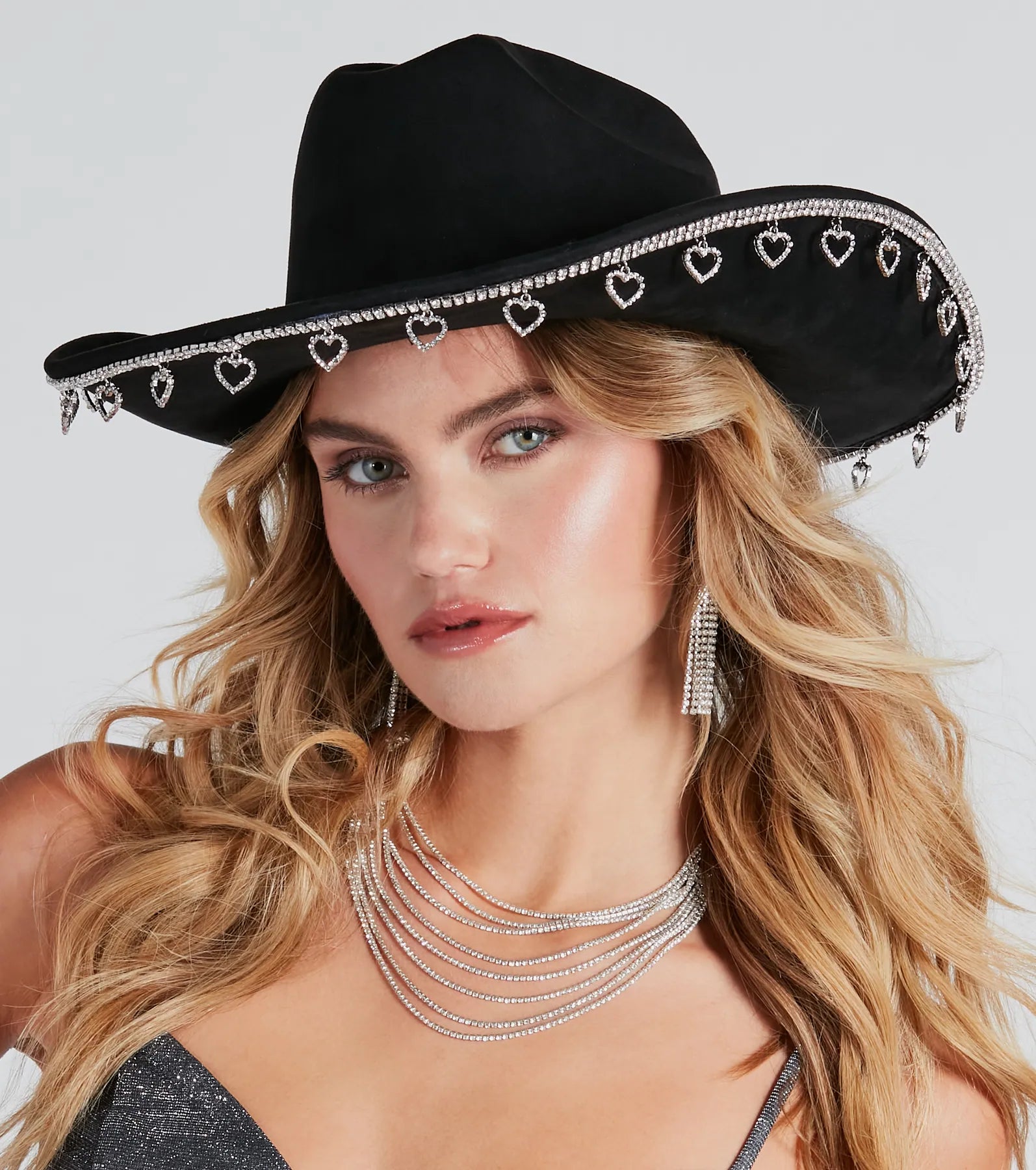 Country At Heart Rhinestone Cowboy Hat - Image 2
