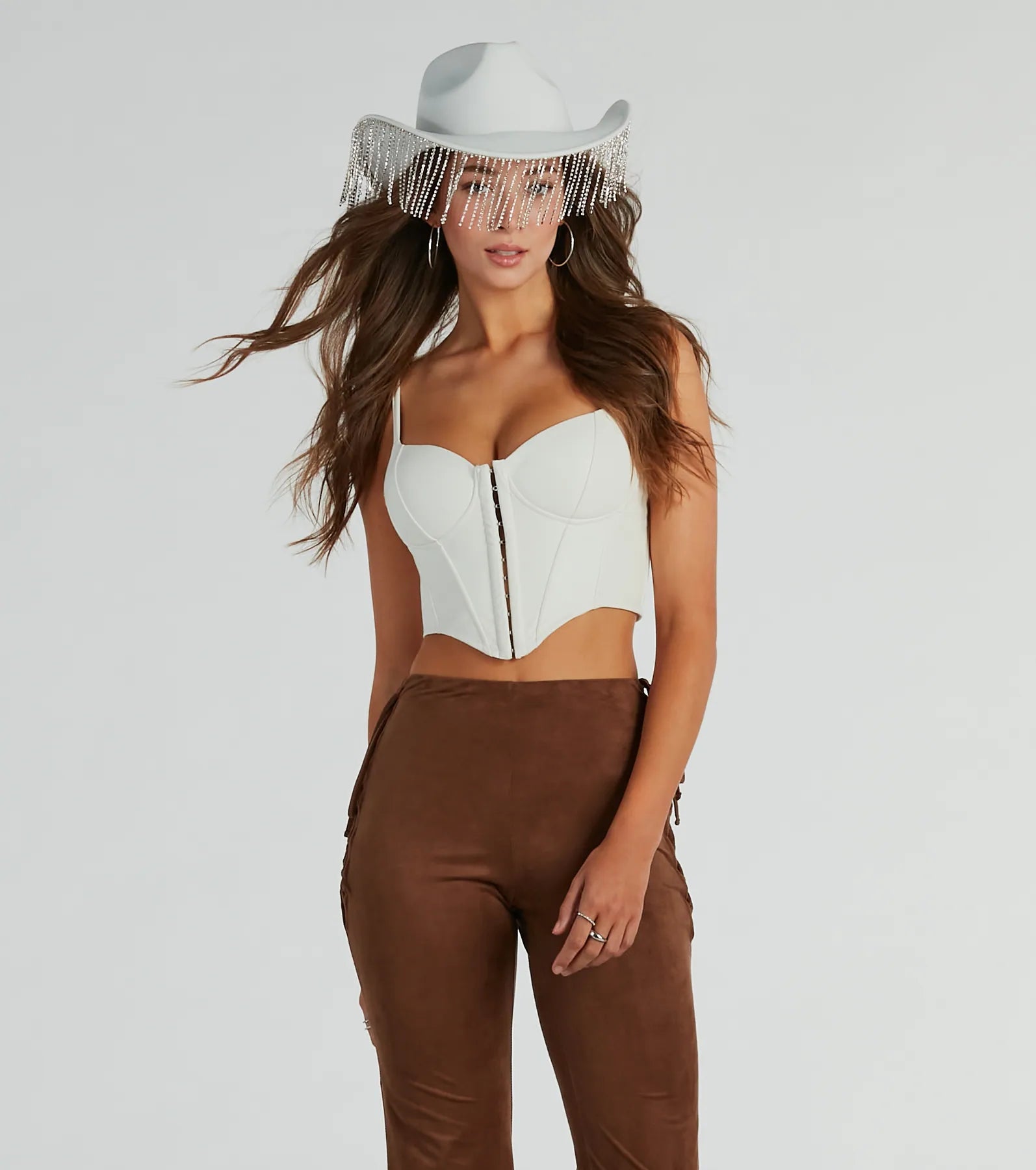 Dance The Night Rhinestone Fringe Cowboy Hat - Image 2