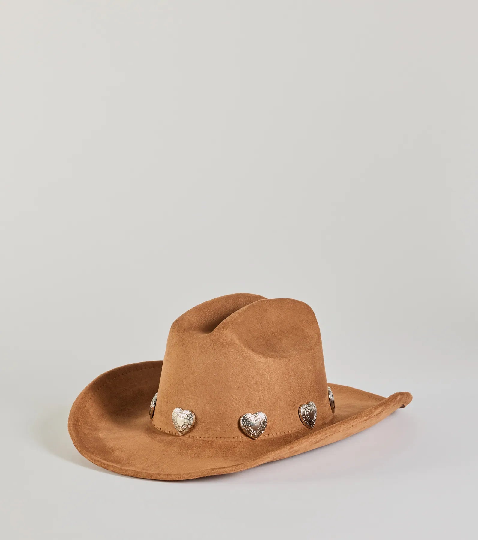 Western Heart Faux Suede Cowboy Hat - Image 18