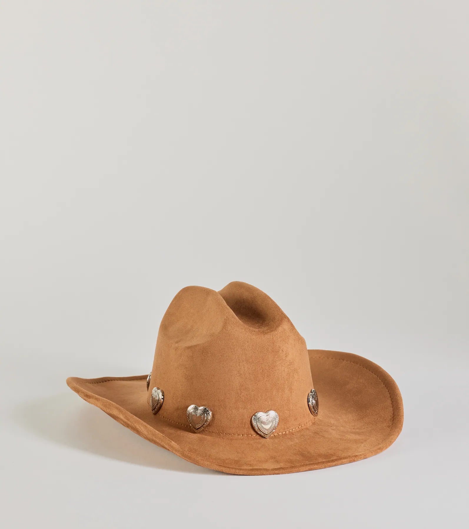 Western Heart Faux Suede Cowboy Hat - Image 19