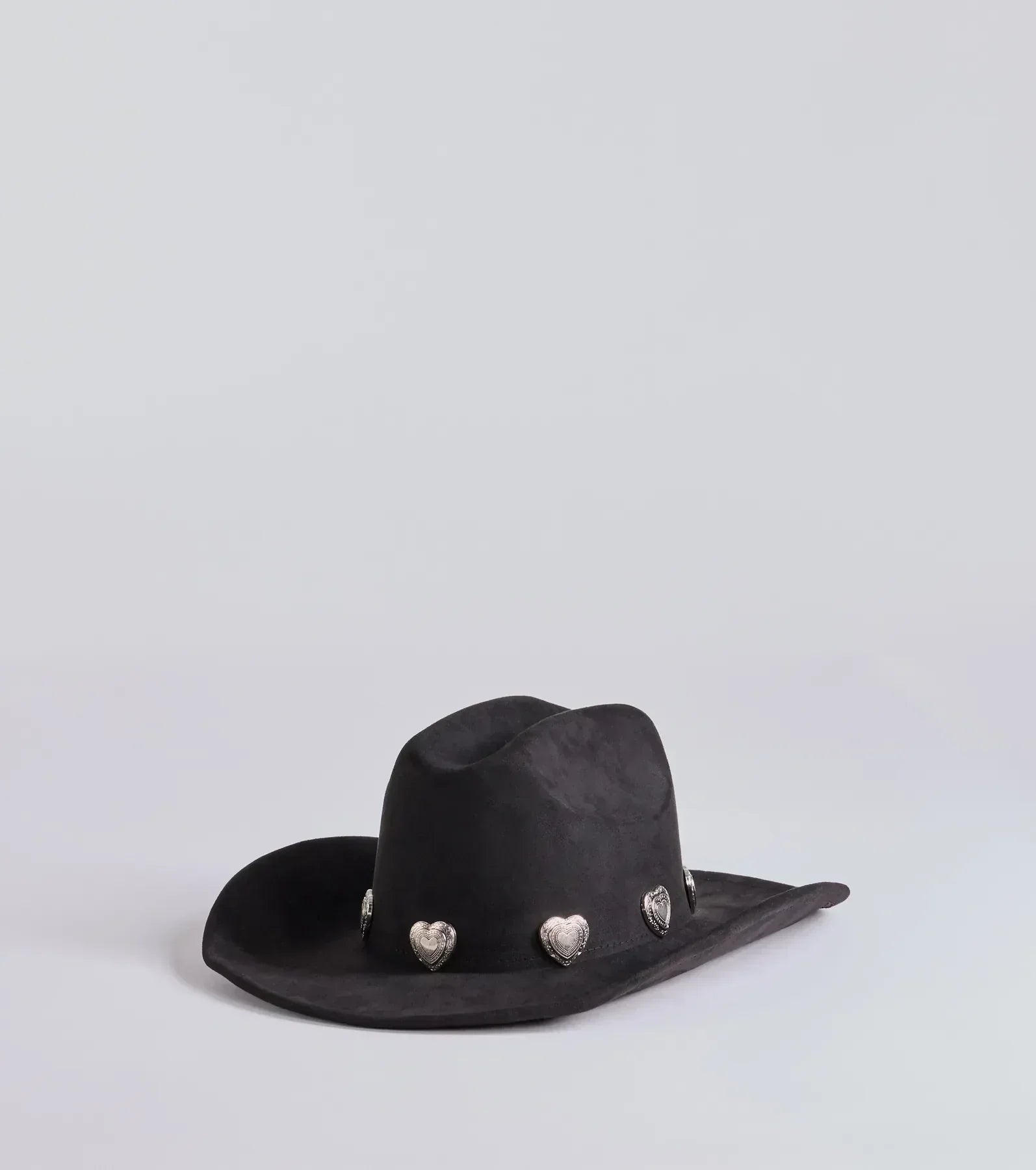 Western Heart Faux Suede Cowboy Hat - Image 21