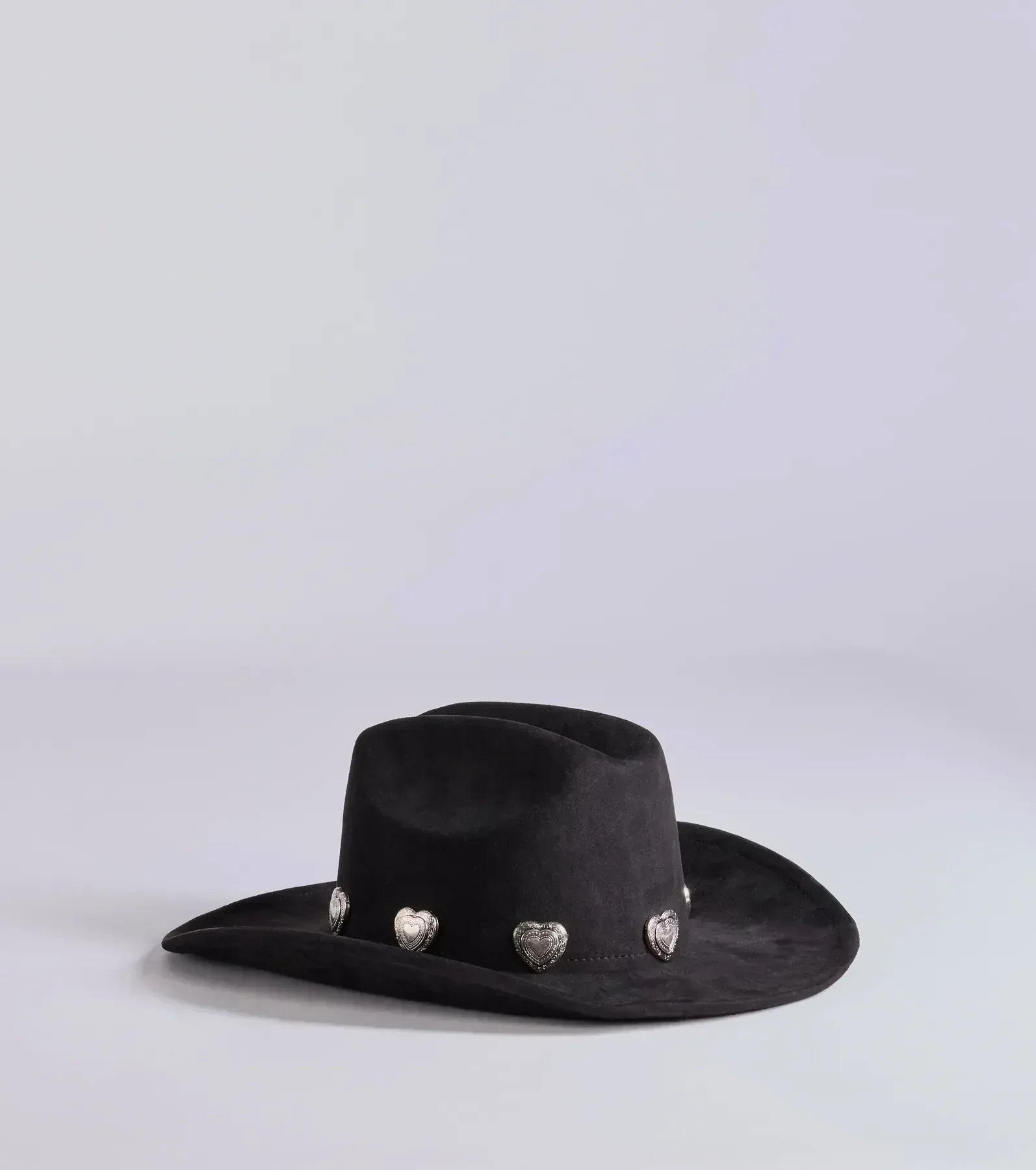 Western Heart Faux Suede Cowboy Hat - Image 22