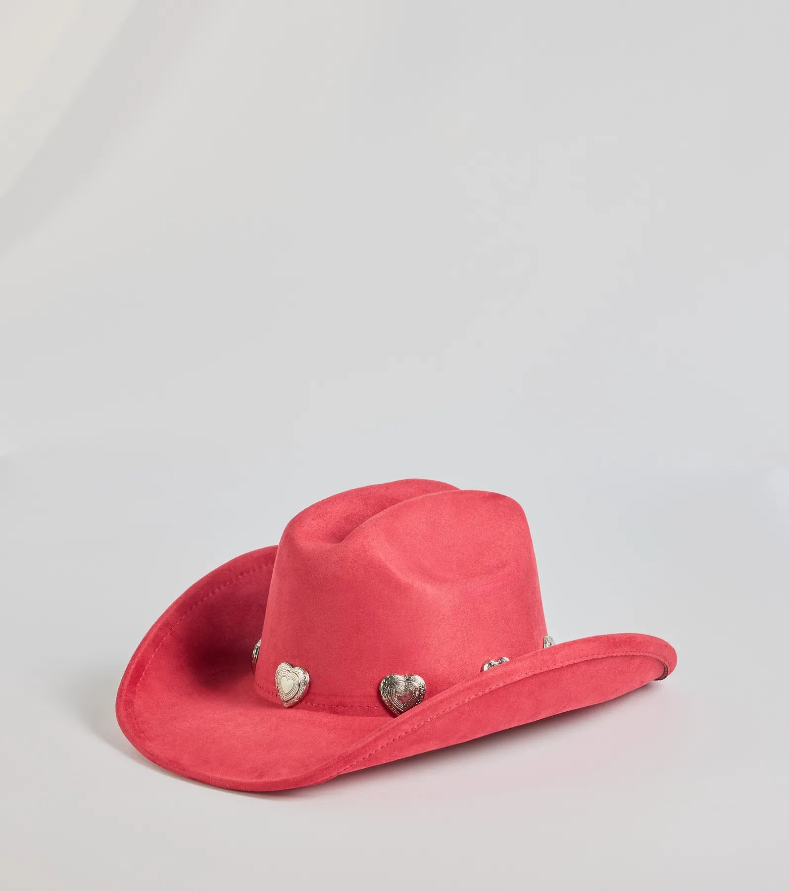 Western Heart Faux Suede Cowboy Hat - Image 25