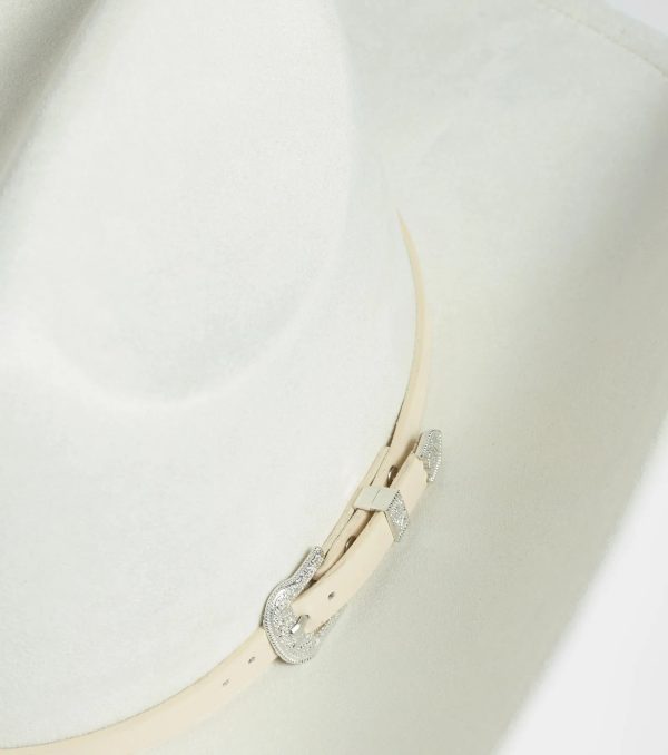 Countryside Chic Buckle Strap Cowboy Hat - Image 3