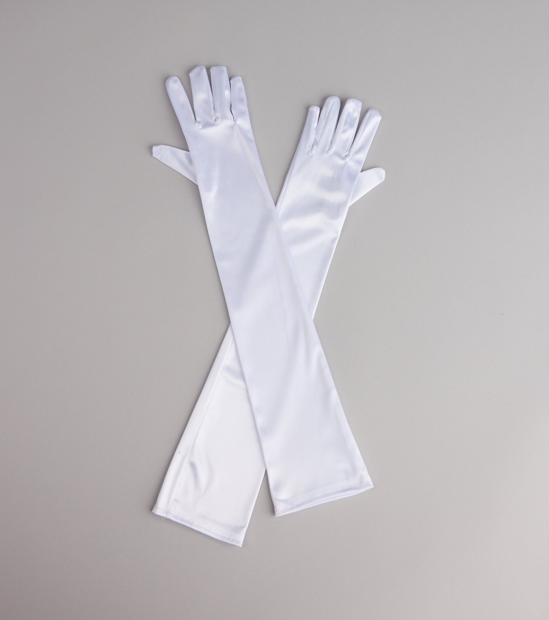 Sleek Fit Long Satin Gloves - Image 10