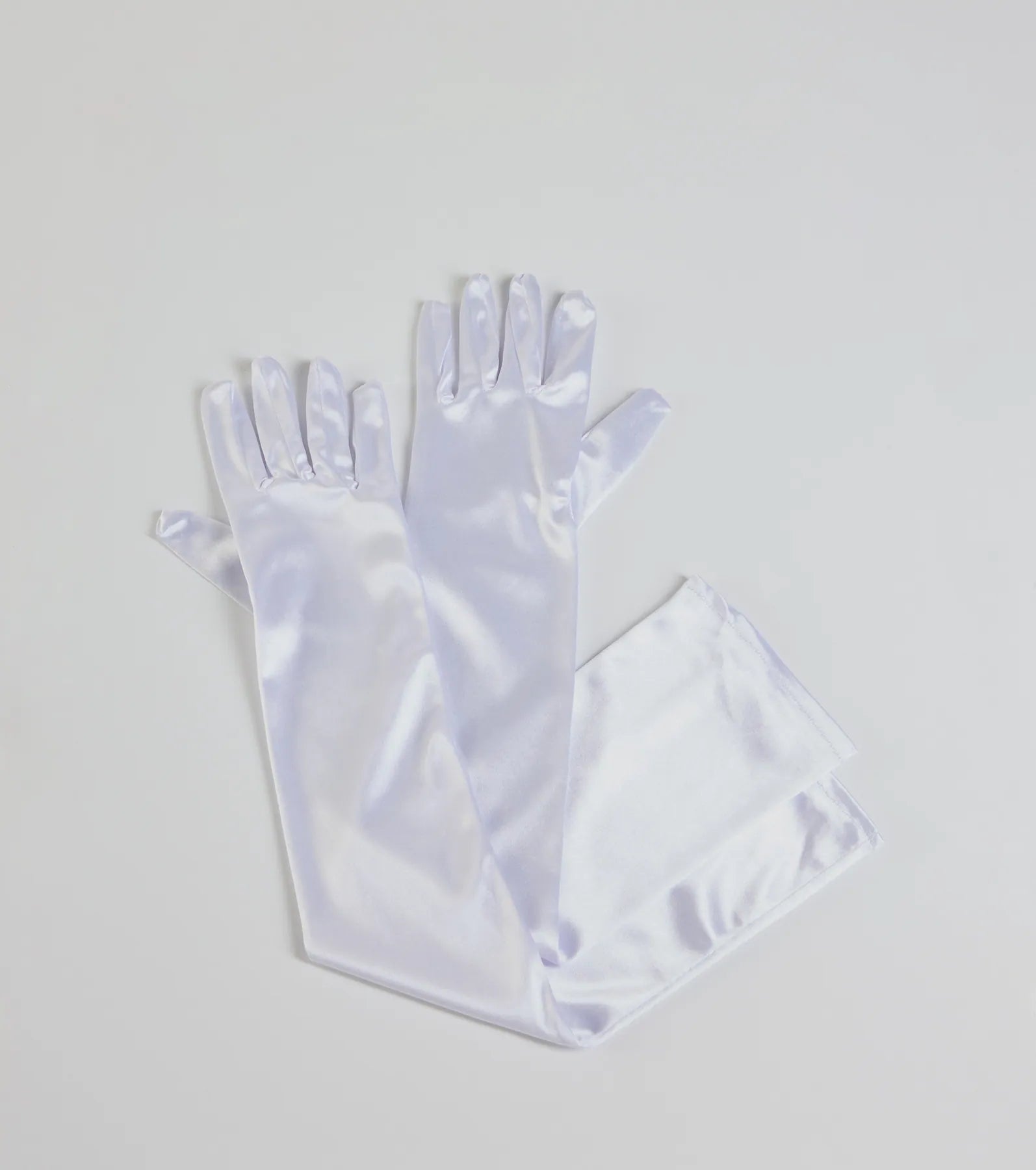 Sleek Fit Long Satin Gloves - Image 9