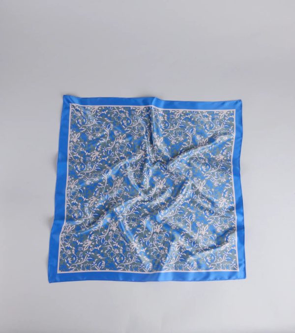 Cause A Stir Floral Satin Scarf - Image 2