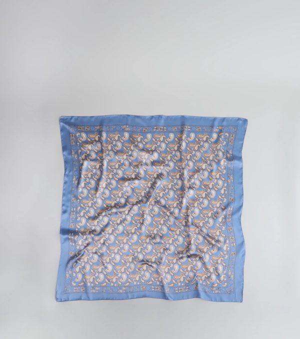 Summer Muse Paisley Satin Scarf - Image 3