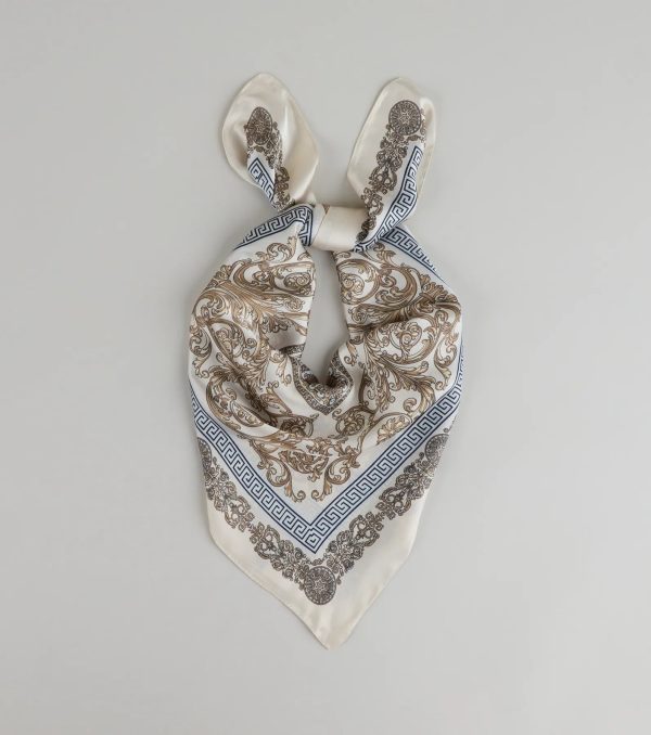 Soft Luxe Mosaic Satin Scarf