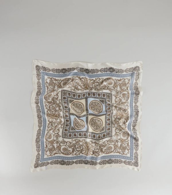 Soft Luxe Mosaic Satin Scarf - Image 2
