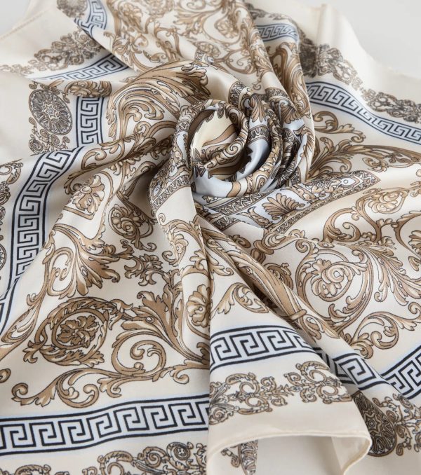 Soft Luxe Mosaic Satin Scarf - Image 3
