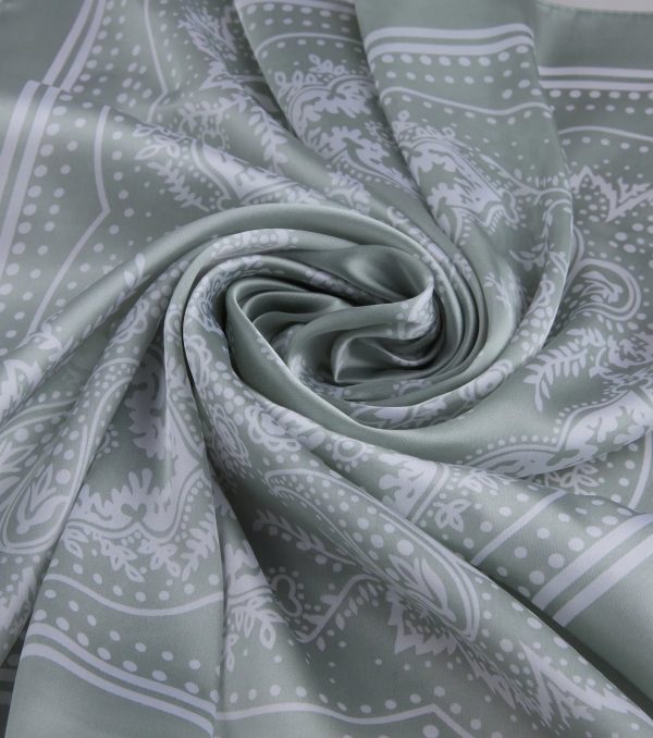 Country Chic Bandana Print Satin Scarf - Image 7