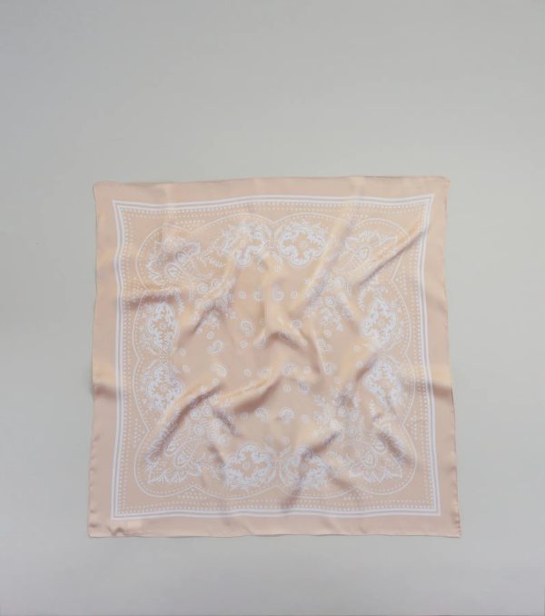 Country Chic Bandana Print Satin Scarf - Image 2
