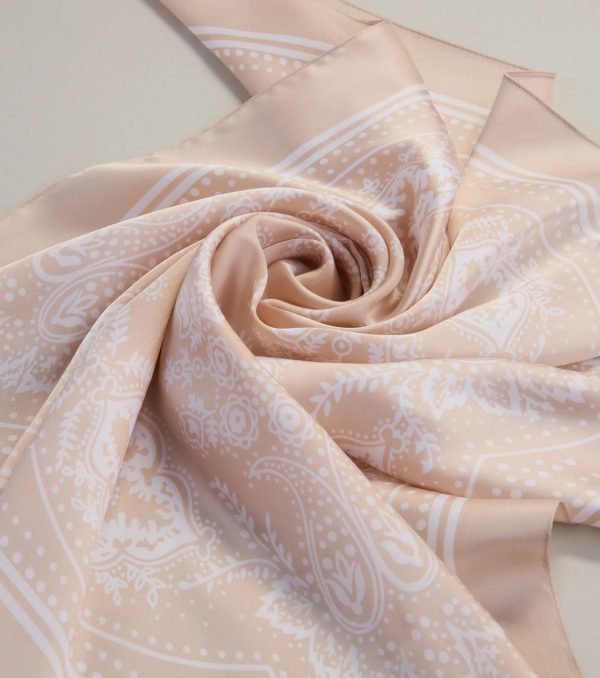 Country Chic Bandana Print Satin Scarf - Image 3