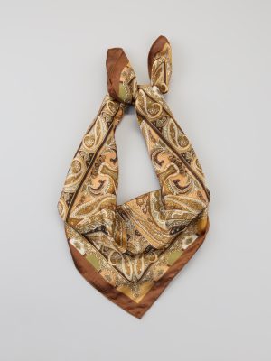 Soft Touch Satin Paisley Scarf