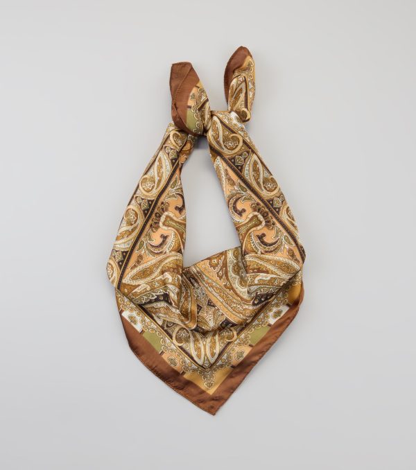 Soft Touch Satin Paisley Scarf