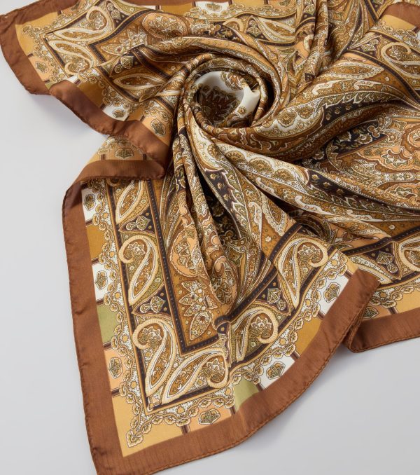 Soft Touch Satin Paisley Scarf - Image 4