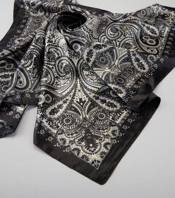Dream On Paisley Satin Scarf - Image 4