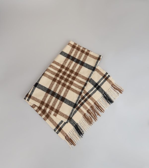 Play On In Plaid Blanket Scarf - Image 4