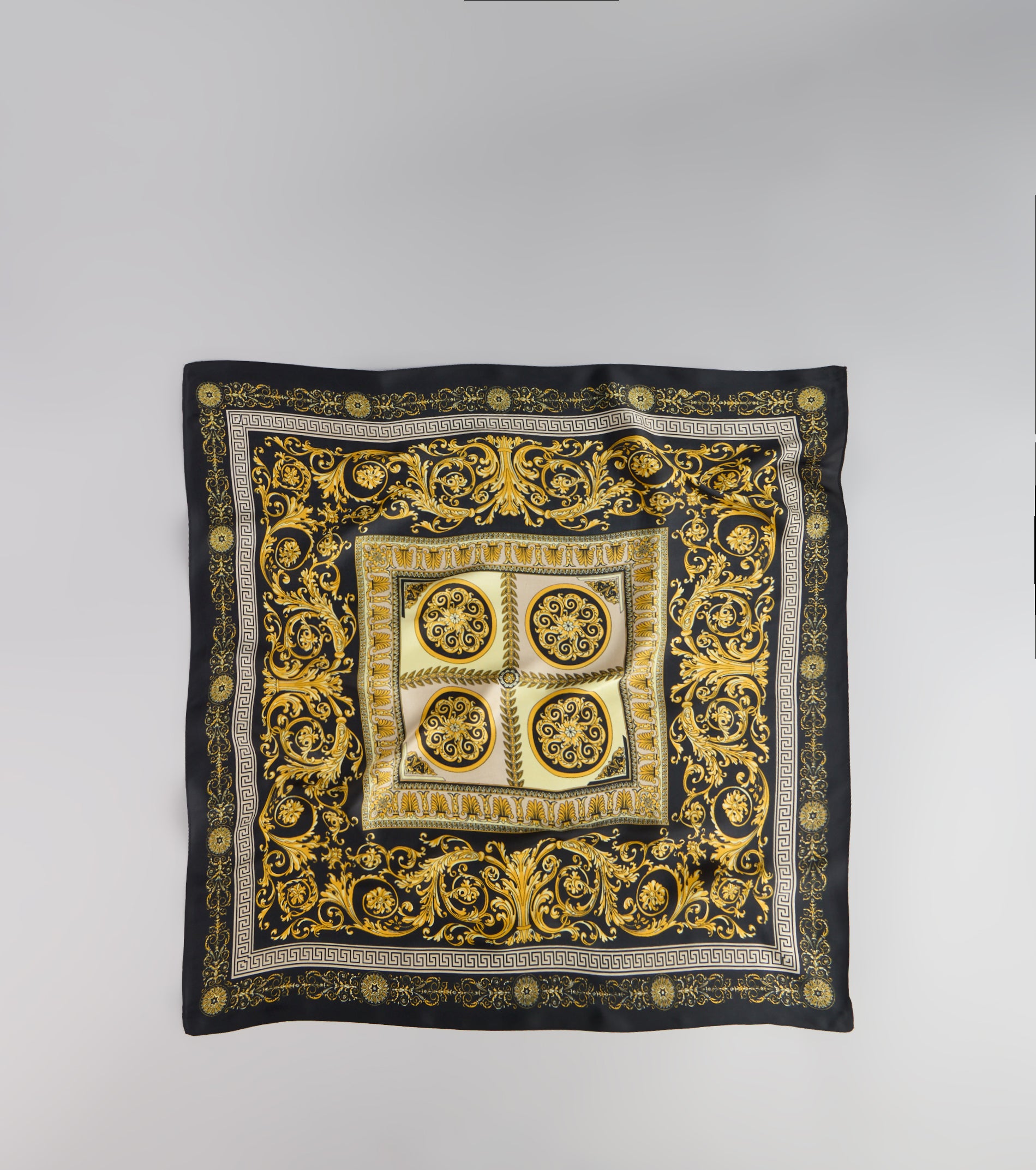 Soft Luxe Mosaic Satin Scarf - Image 5