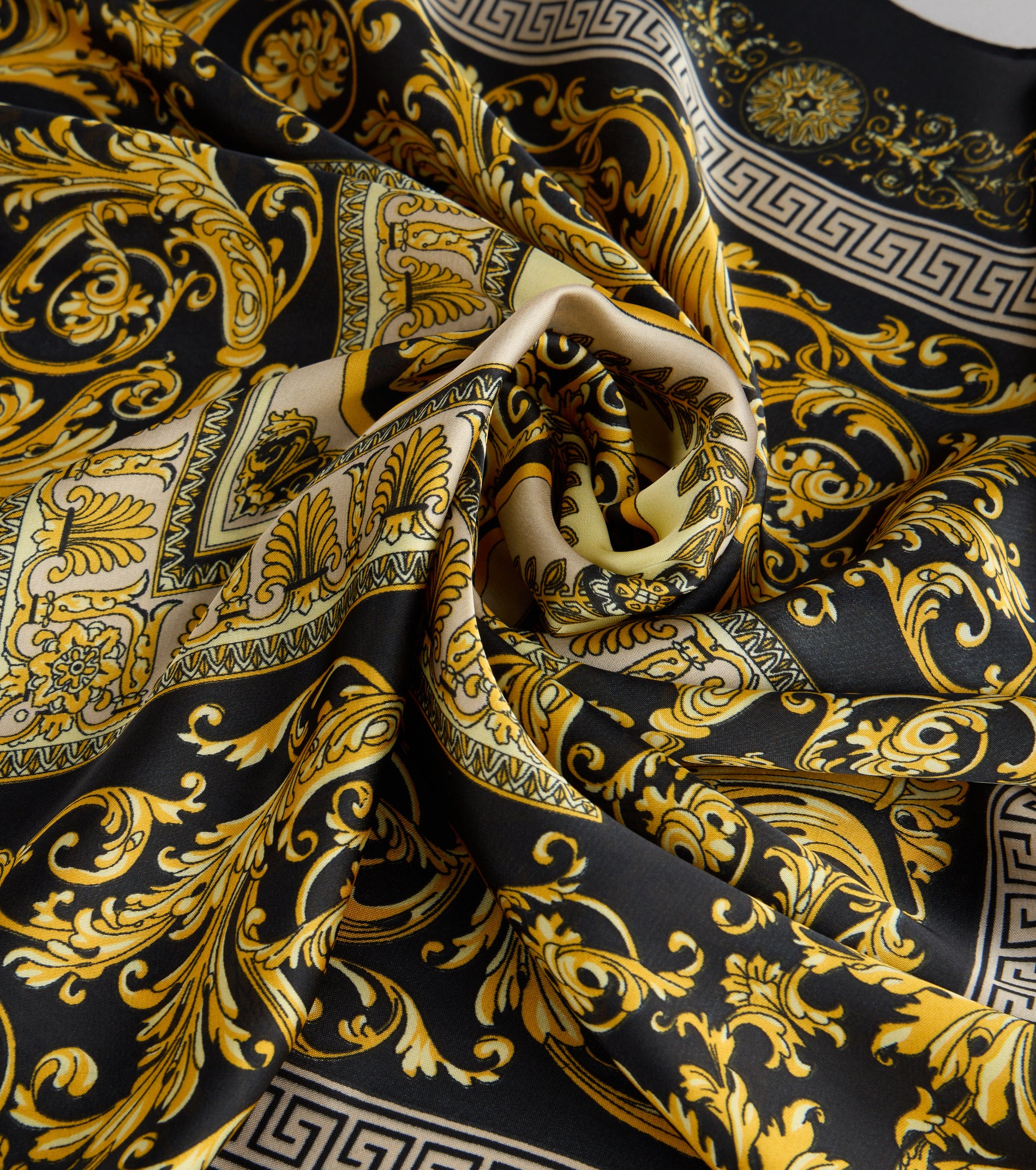 Soft Luxe Mosaic Satin Scarf - Image 7