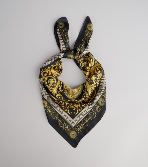 Soft Luxe Mosaic Satin Scarf - Image 8