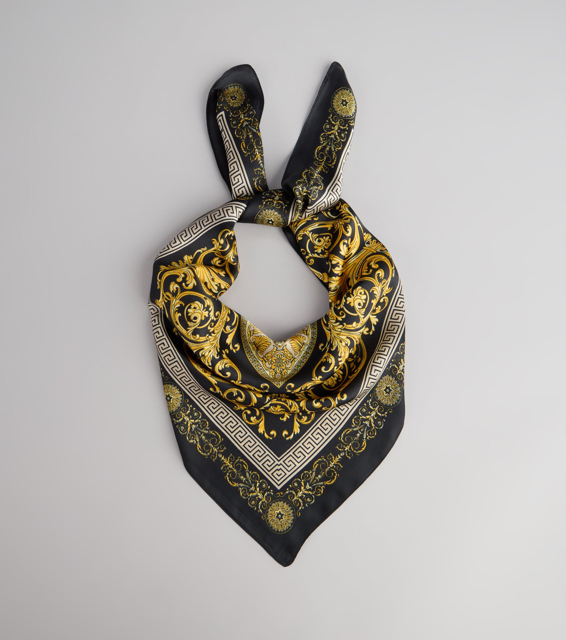 Soft Luxe Mosaic Satin Scarf - Image 8