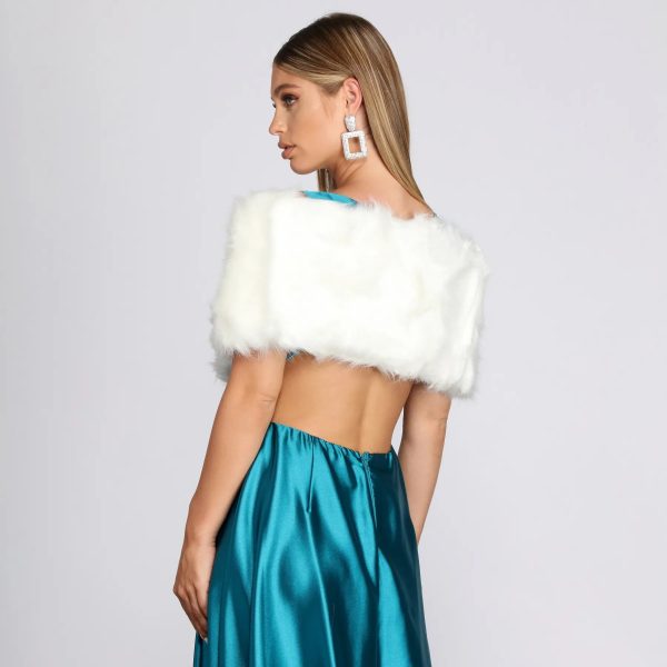Into Fall Fur Shawl - Image 4