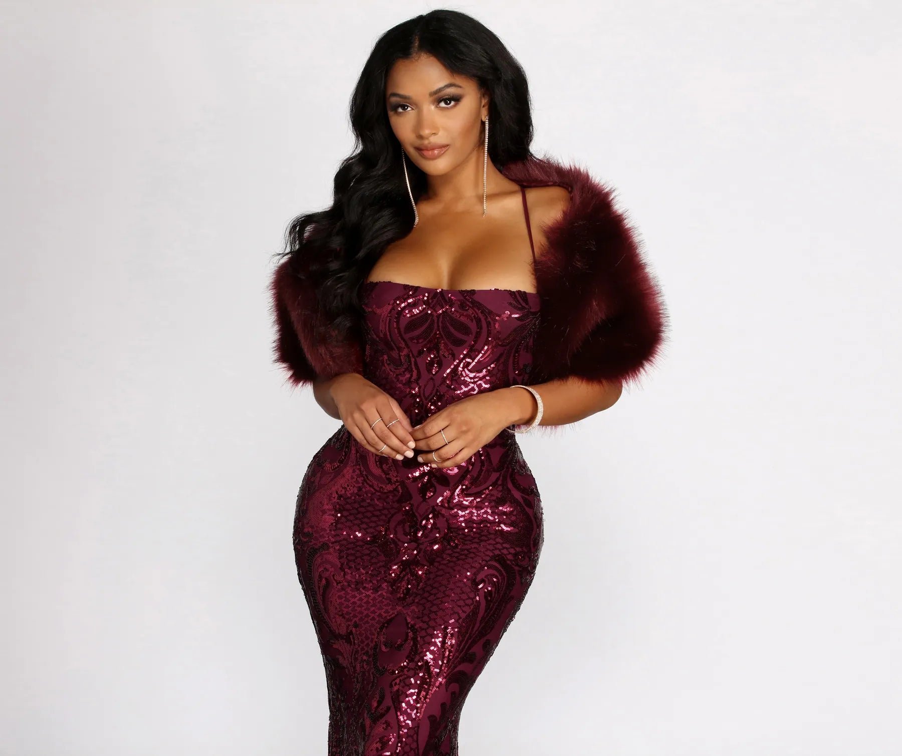 Ms. Diva Faux Fur Shawl - Image 12