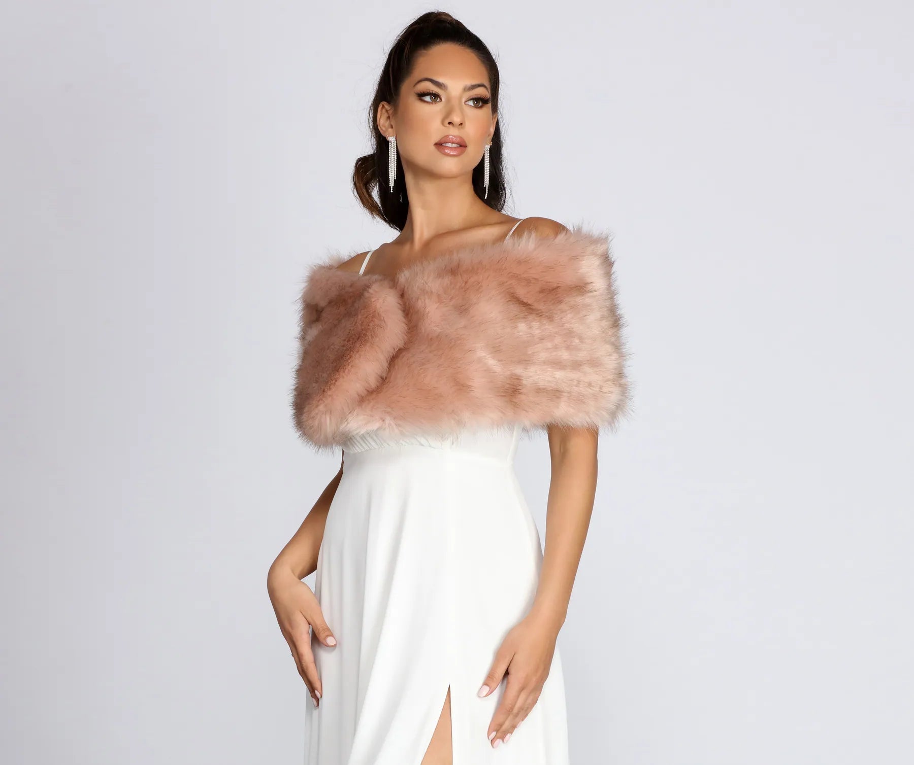 Ms. Diva Faux Fur Shawl - Image 9