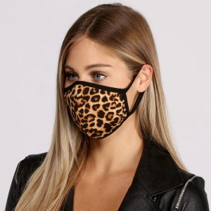 Leopard Print Face Mask
