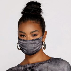 Tie Dye Facial Mask With Earloops