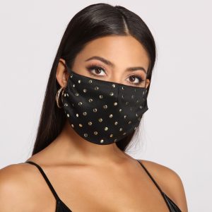 Stylish And Studded Face Mask
