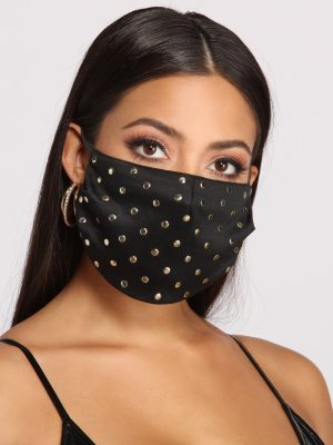 Stylish And Studded Face Mask