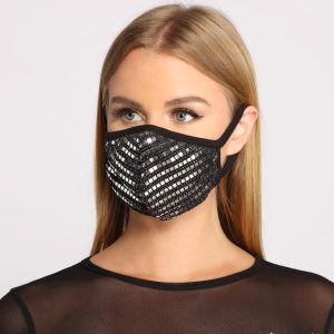 Metallic Moment Sequin Face Mask