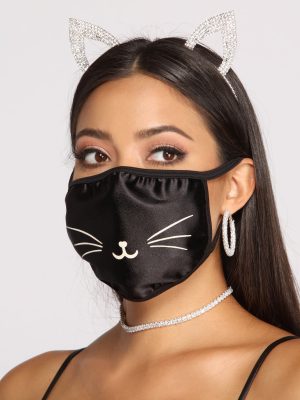 Purrfect Style Halloween Face Mask