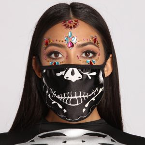 Night of The Skeleton Face Mask