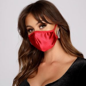 Bad Intentions Satin Face Mask