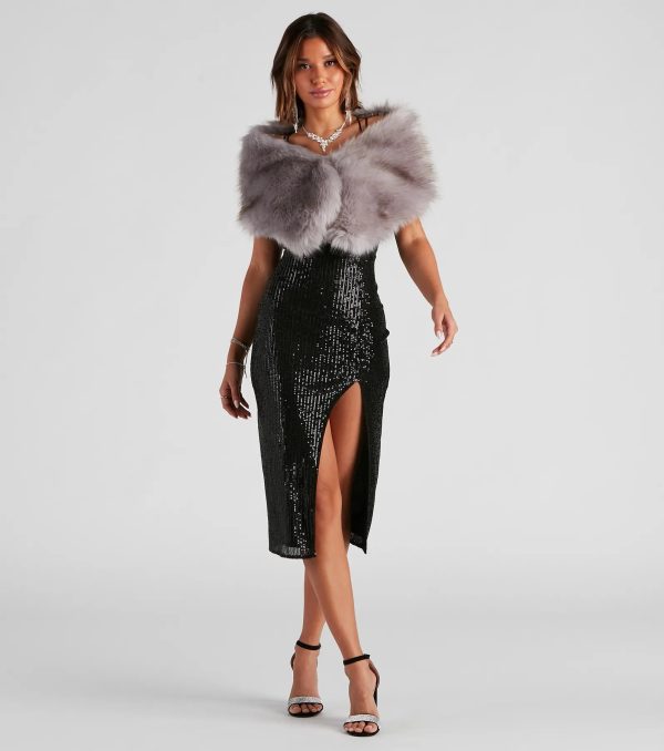 Ms. Diva Faux Fur Shawl - Image 26
