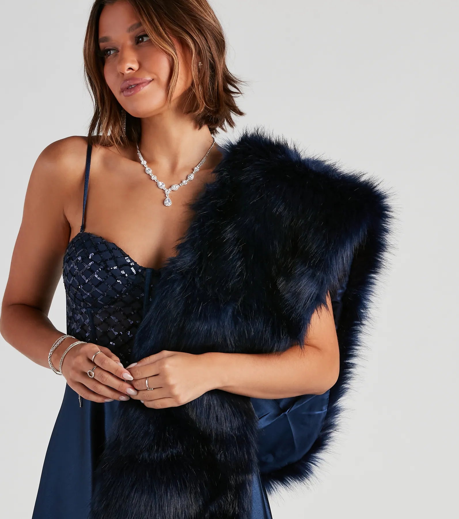 Ms. Diva Faux Fur Shawl - Image 23