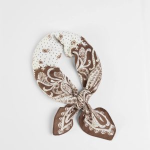 Boho-Chic Paisley Knit Scarf