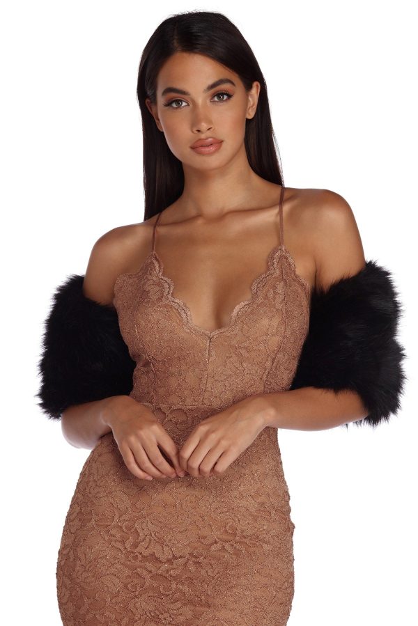 Fur Elegance Stole Wrap - Image 2