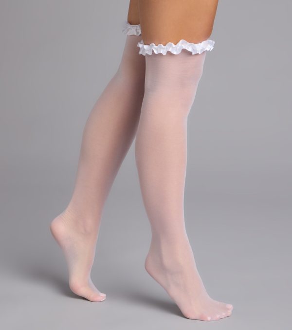 Sweet Thing Ruffle Thigh High Socks - Image 2