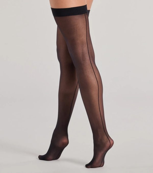 Trendy Seams Sheer Stockings - Image 2